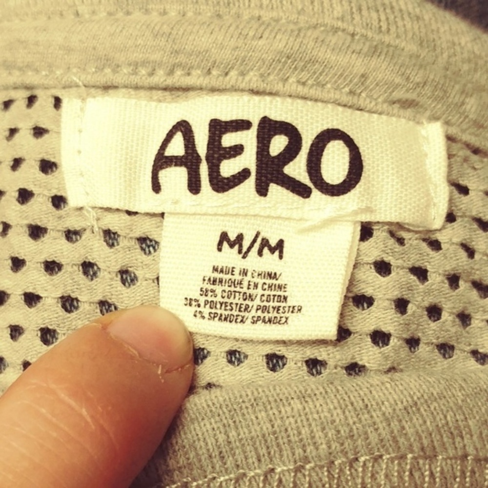 Aeropostale Gray Scoop Neck Open Knit Sweater - M - Picture 5 of 5